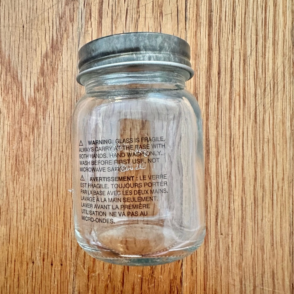 Mini Glass Mason Jar - Picture 2 of 4